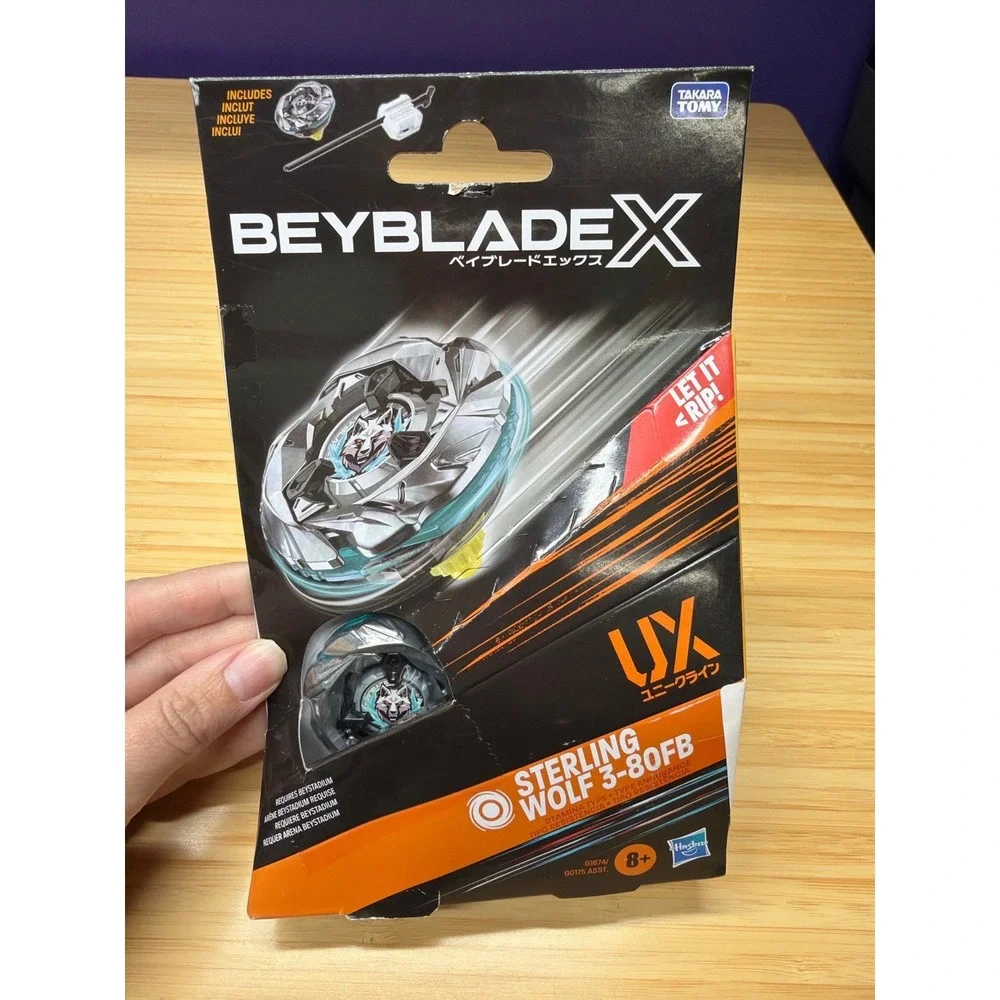 Beyblade X UX Sterling Wolf 3-80FB Takara Tomy Hasbro New Damaged Package